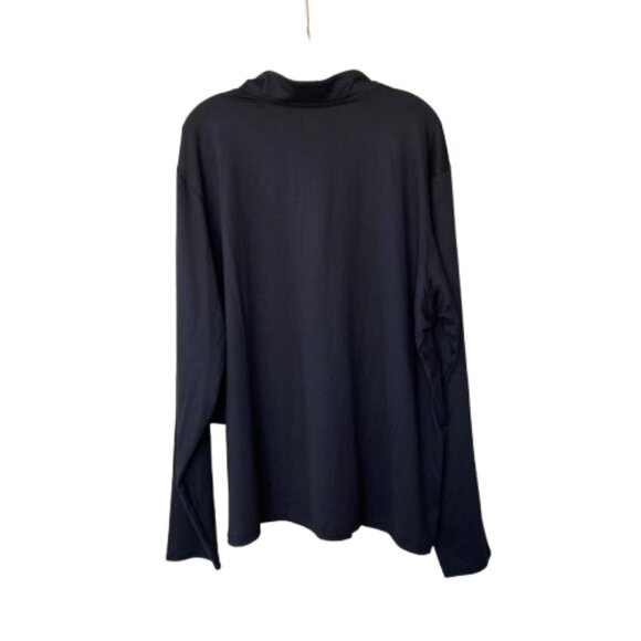 TYR SLS Quarter Zip Long Sleeve Shirt Athletic Fit Men's 2XL Black NWT - Picture 7 of 7